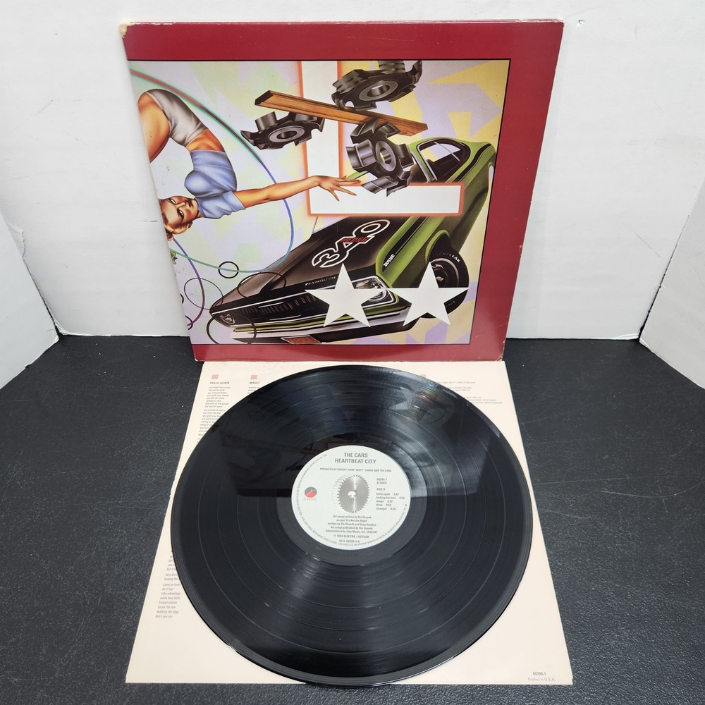 The Cars Heartbeat City Vinyl LP 1984 Elektra 60296-1 Gatefold Sterling Pressing